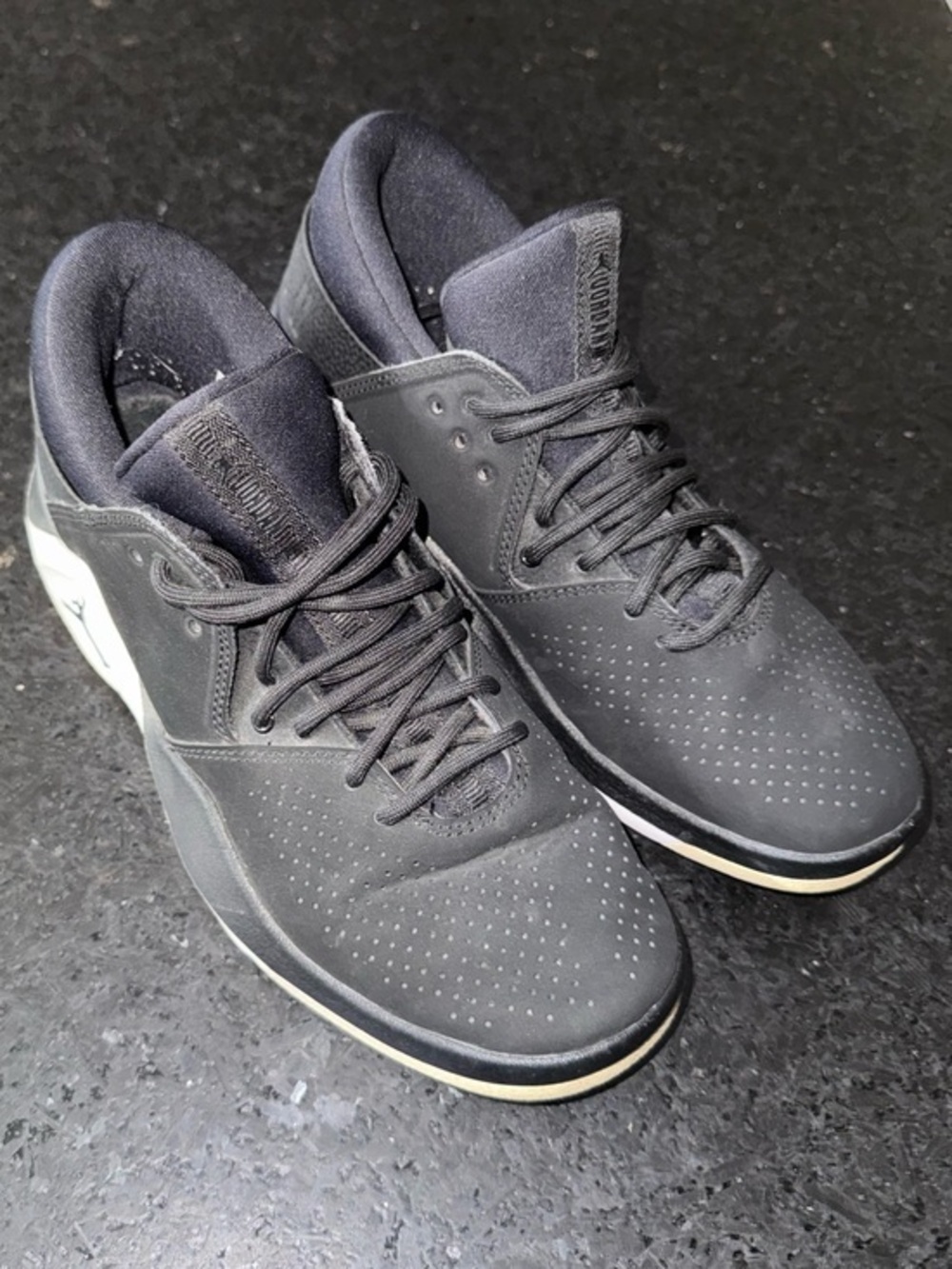 UEC Nike Air Jordan Flight Black Mesh sneakers SZ 5.5Y